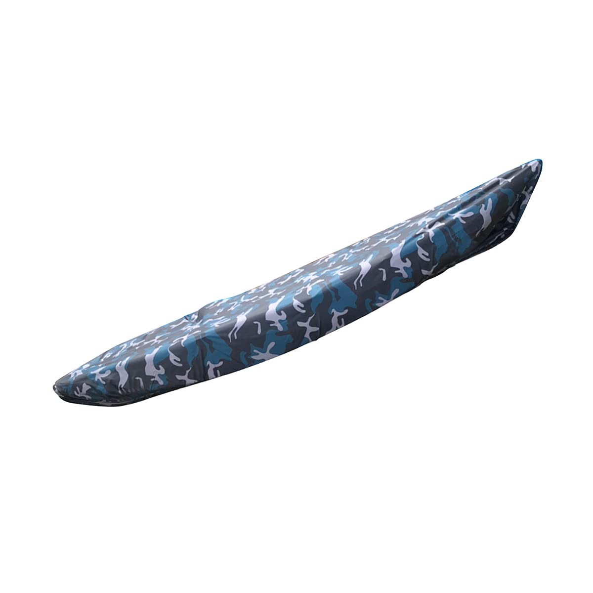 UNISTRENGH Heavy Duty Waterproof Kayak Cover - UV Protection & Dustproof Canoe Storage Cover for 6.8-8.2ft (2.1-2.5m) Boats - Blue Camo Design - Perfect for Outdoor Storage, Boat Protection & All-Weather Use