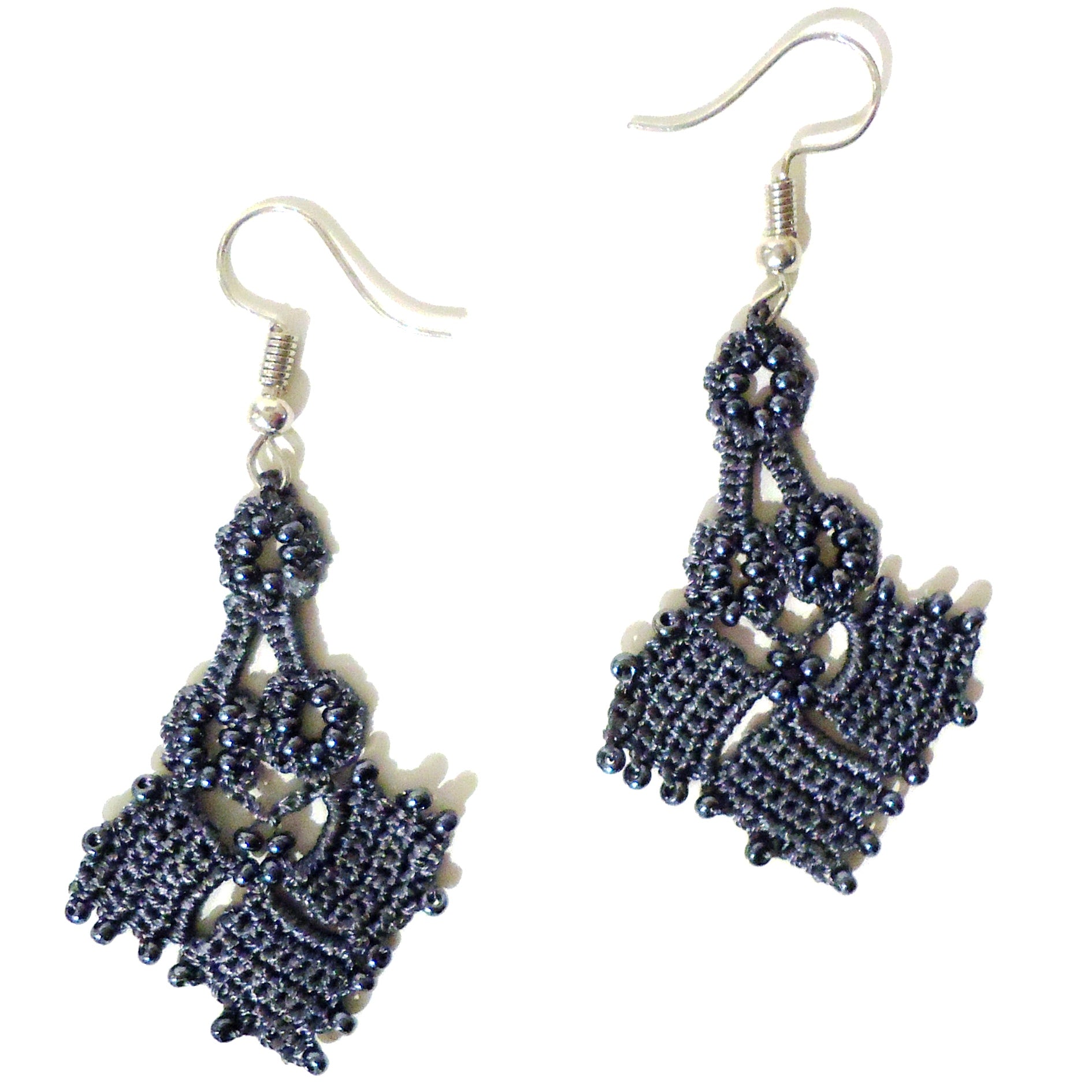 Diamond Parade Earrings for Women - Elegant Charcoal Stud Earrings for Daily Wear, Party & Gift Giving