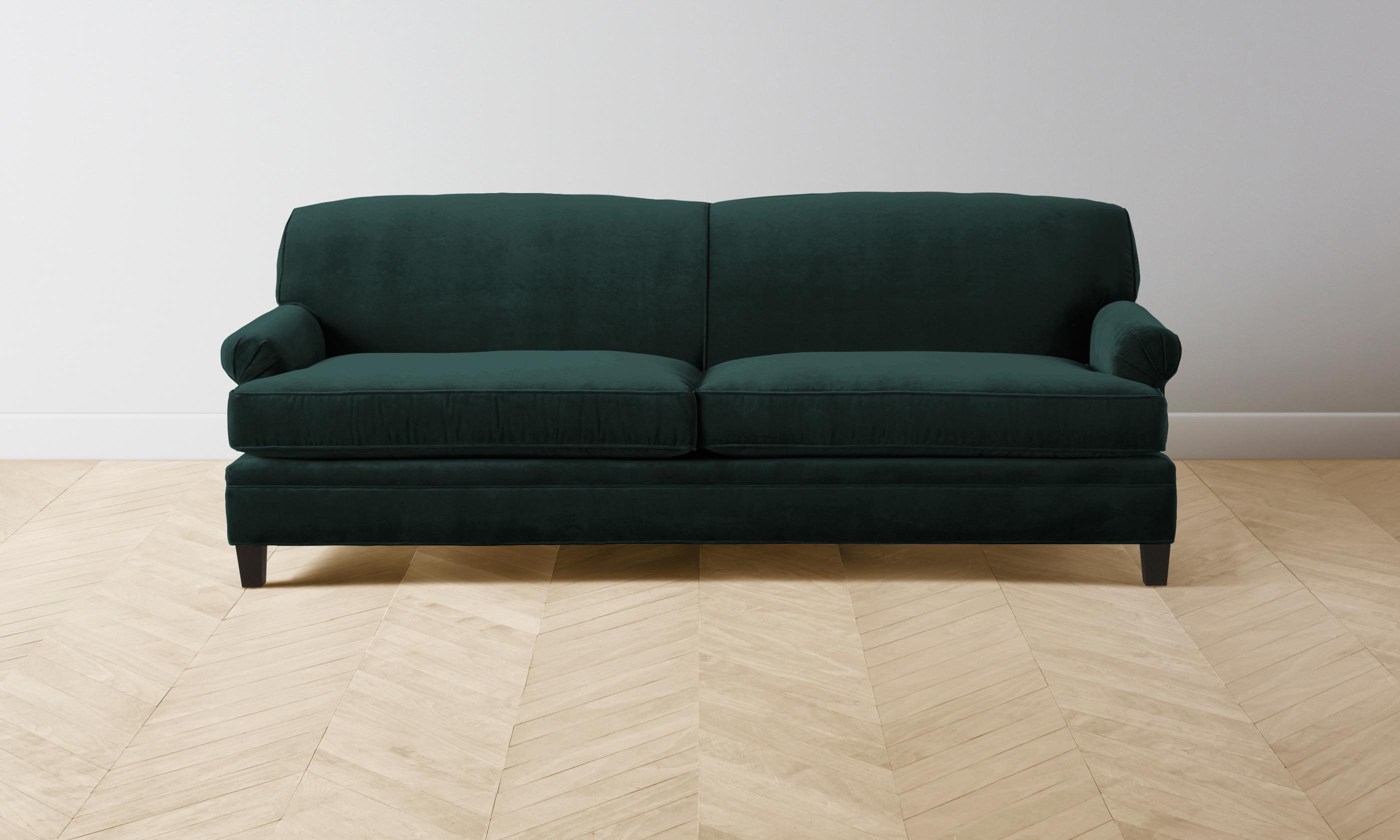Carmine Sofa - Luxurious Performance Velvet in Emerald Green for Living Room & Lounge | Stylish & Durable Modern Furniture