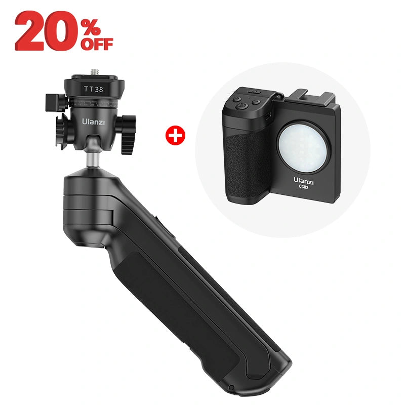 Ulanzi TT38 Quick Release Tripod Stand T070GBB1 - One Click Opening for Photography, Vlogging & Travel - Perfect for DSLR Cameras, Smartphones & Video Shooting