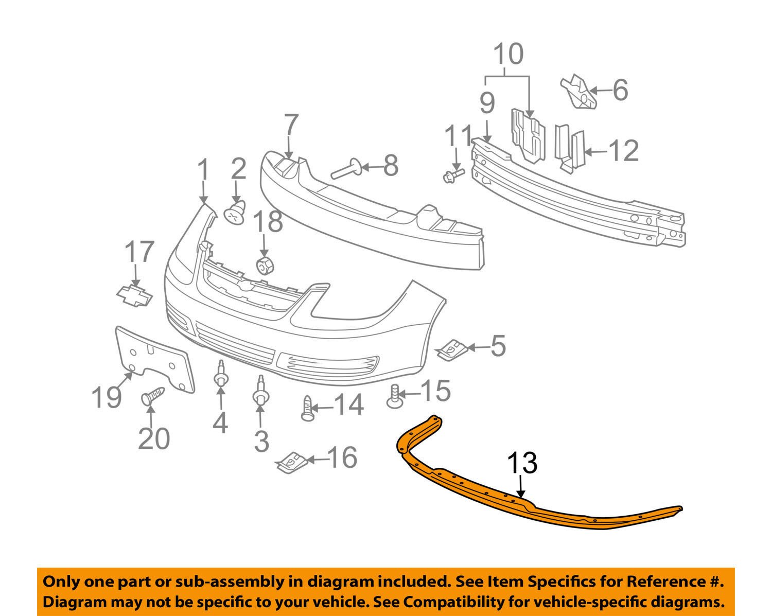Genuine GM Parts 15773839 Front Bumper Valance - Replacement Lower Lip Spoiler for Chevy, GMC Trucks & SUVs | Durable ABS Plastic | Easy Installation | Perfect for Off-Roading & Daily Driving