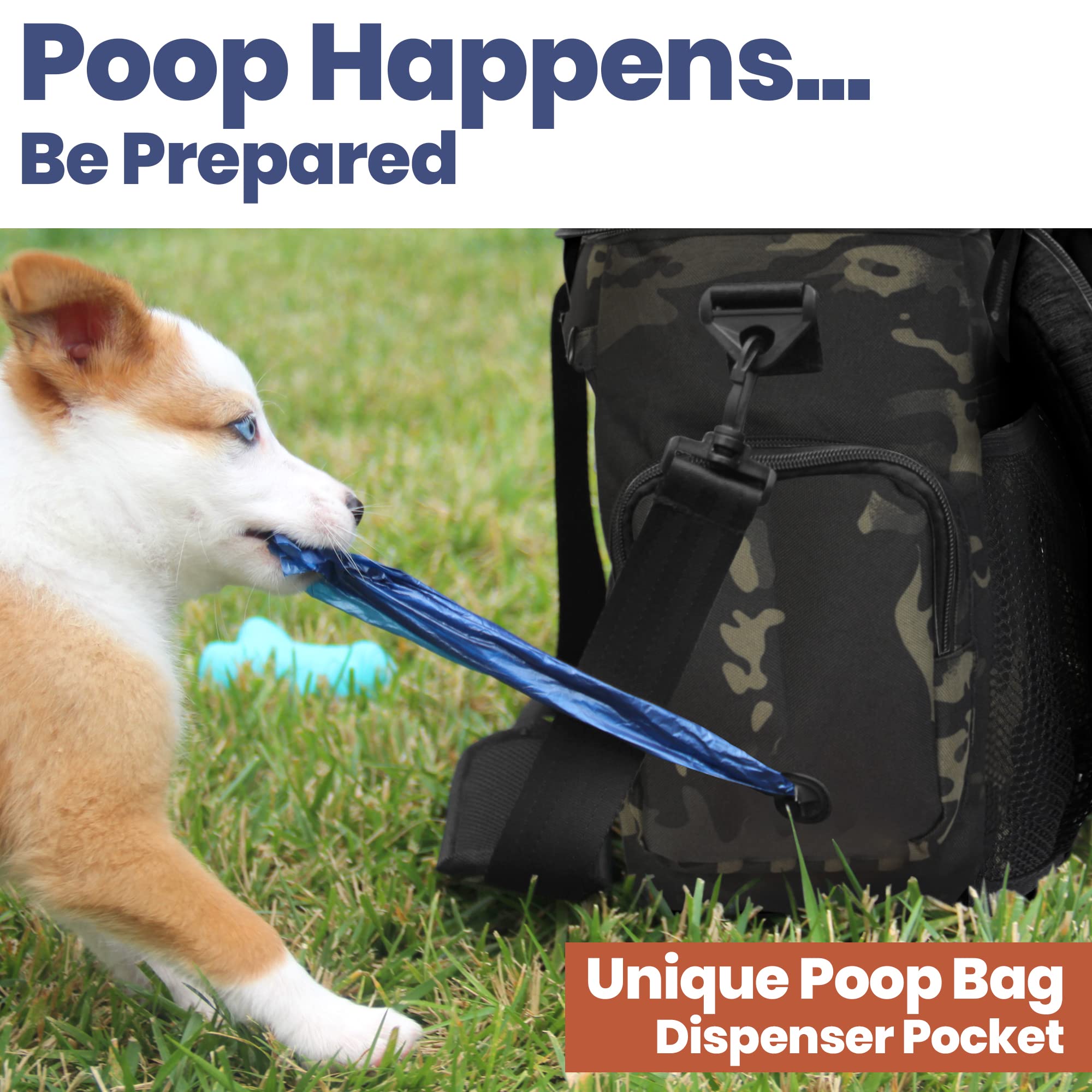 The Original Doggy Bag™ - Premium Dog Travel Bag for Supplies & Accessories - Perfect Gift for Dog Owners - Includes 2 BPA-Free Travel Bowls & 2 Food Containers - Pet Travel Kit for Road Trips, Camping, RV & Outdoor Adventures