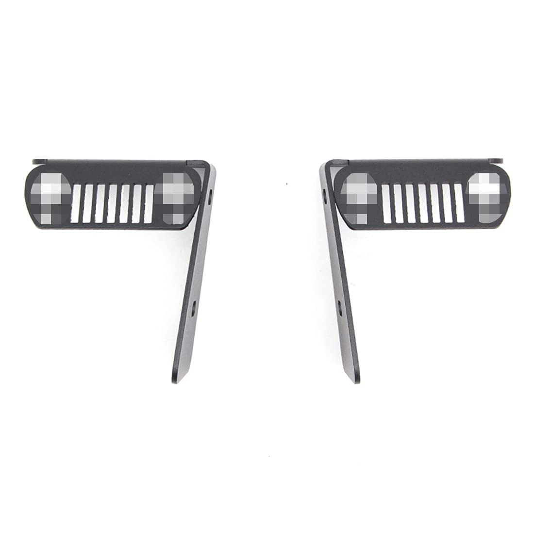 Jeep Wrangler JK & JKU A-Pillar LED Light Pod Mounting Brackets (2007-2018) - Durable Off-Road Cowl Hood Side Light Mounts for Jeep JK Accessories - Perfect for Night Trail Driving & Off-Road Adventures