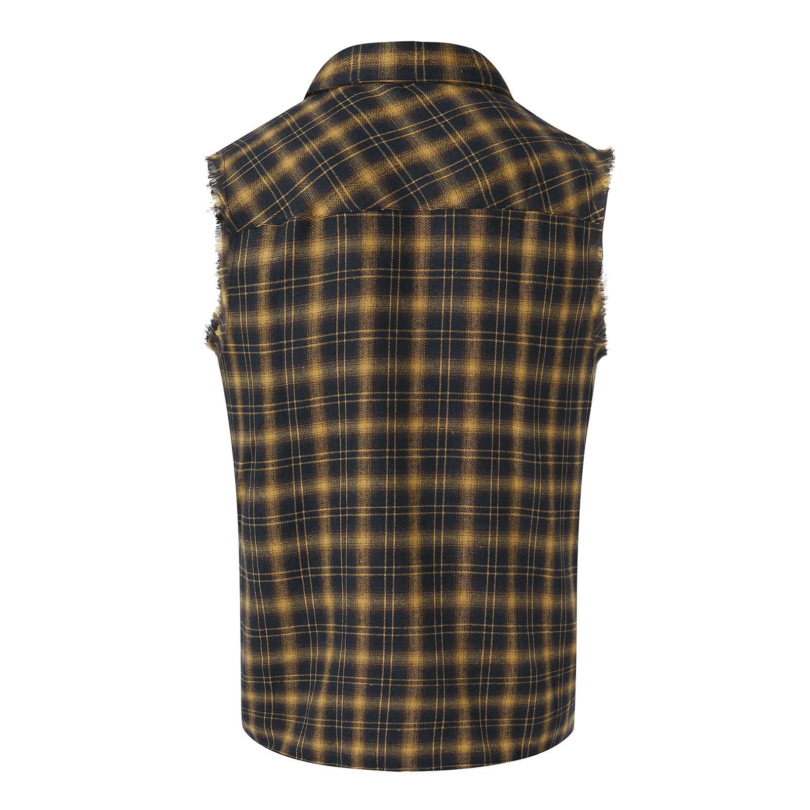 Men's Checked Sleeveless Flannel Shirt - Summer Cotton Muscle Tank Top for Gym, Sports & Casual Wear | Regular Fit Breathable Workout Shirt for Hot Weather & Outdoor Activities