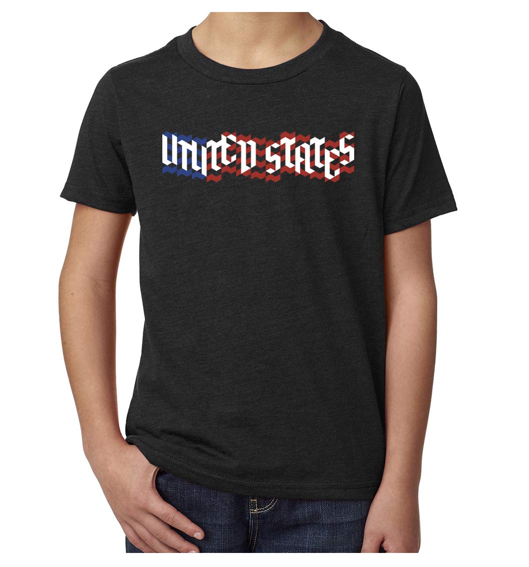 USA Flag T-Shirt for Kids - Patriotic 4th of July Graphic Tee - American Independence Day Outfit for Boys & Girls - Perfect for July 4th Celebrations, Parades and Family BBQs