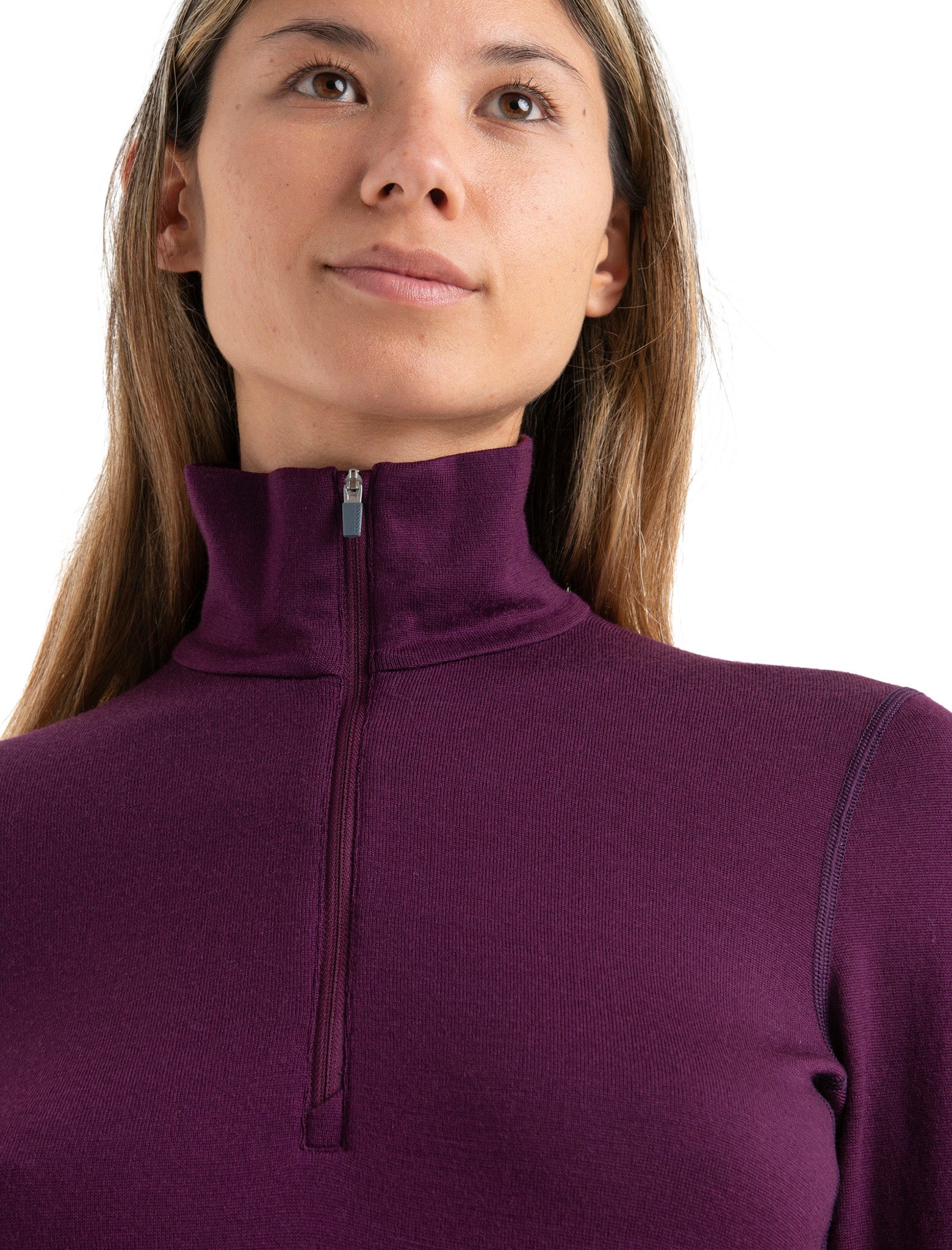 260 Tech Women's LS Half Zip Base Layer - Long Sleeve Thermal Shirt for Cold Weather Running, Hiking & Outdoor Activities