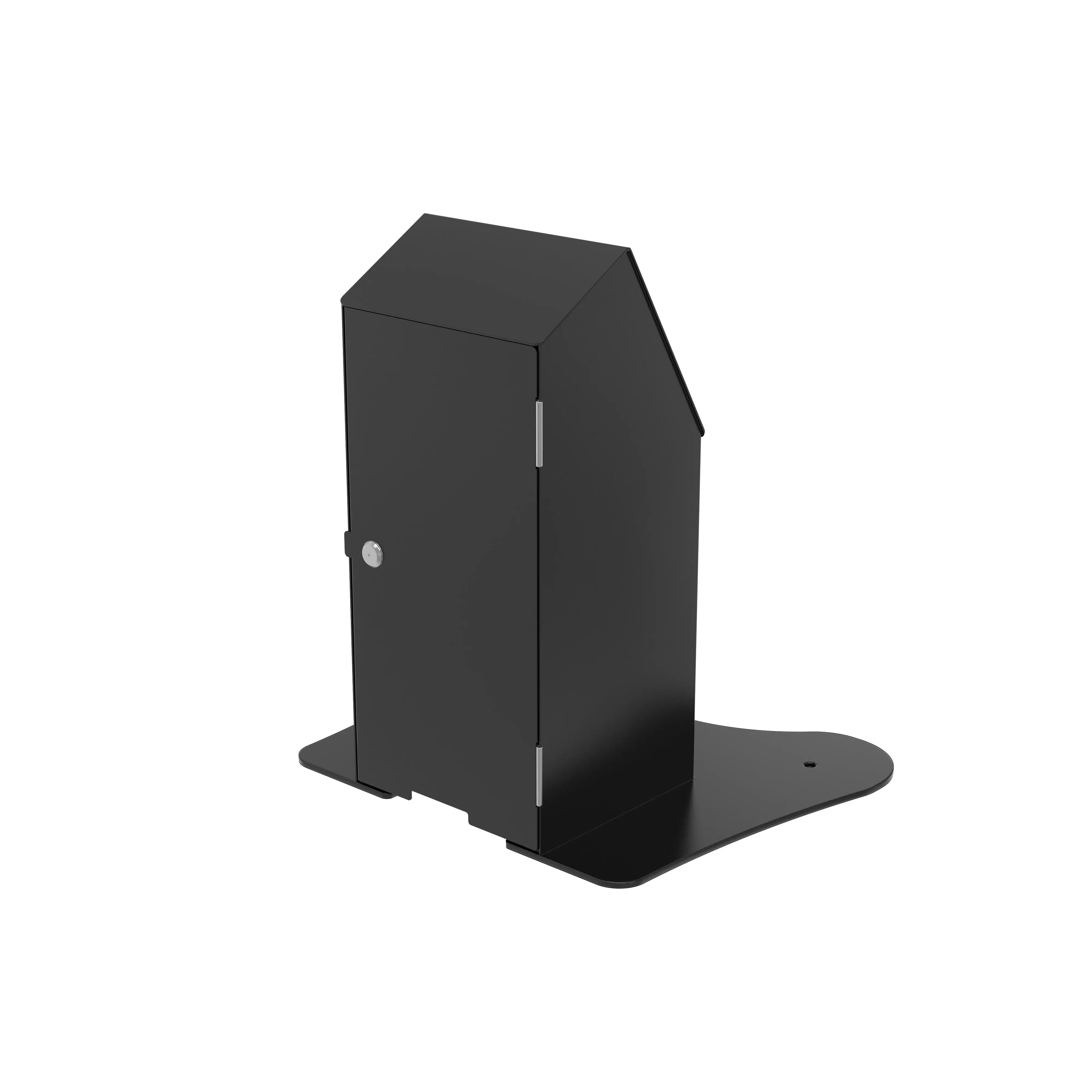 VESA Compatible Desk Mount with Printer Shelf - Adjustable Monitor Stand for Home & Office Workspace