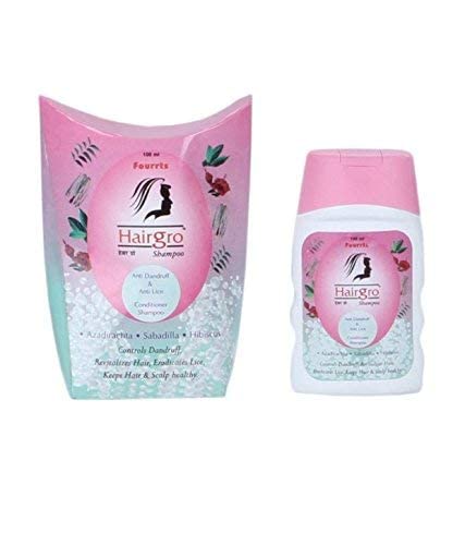 Fourrts Hairgro Anti Dandruff & Anti Lice Shampoo and Conditioner - 100ml | Soothes Itchy Scalp & Prevents Head Lice for Healthy Hair | Perfect for Daily Use at Home & Travel
