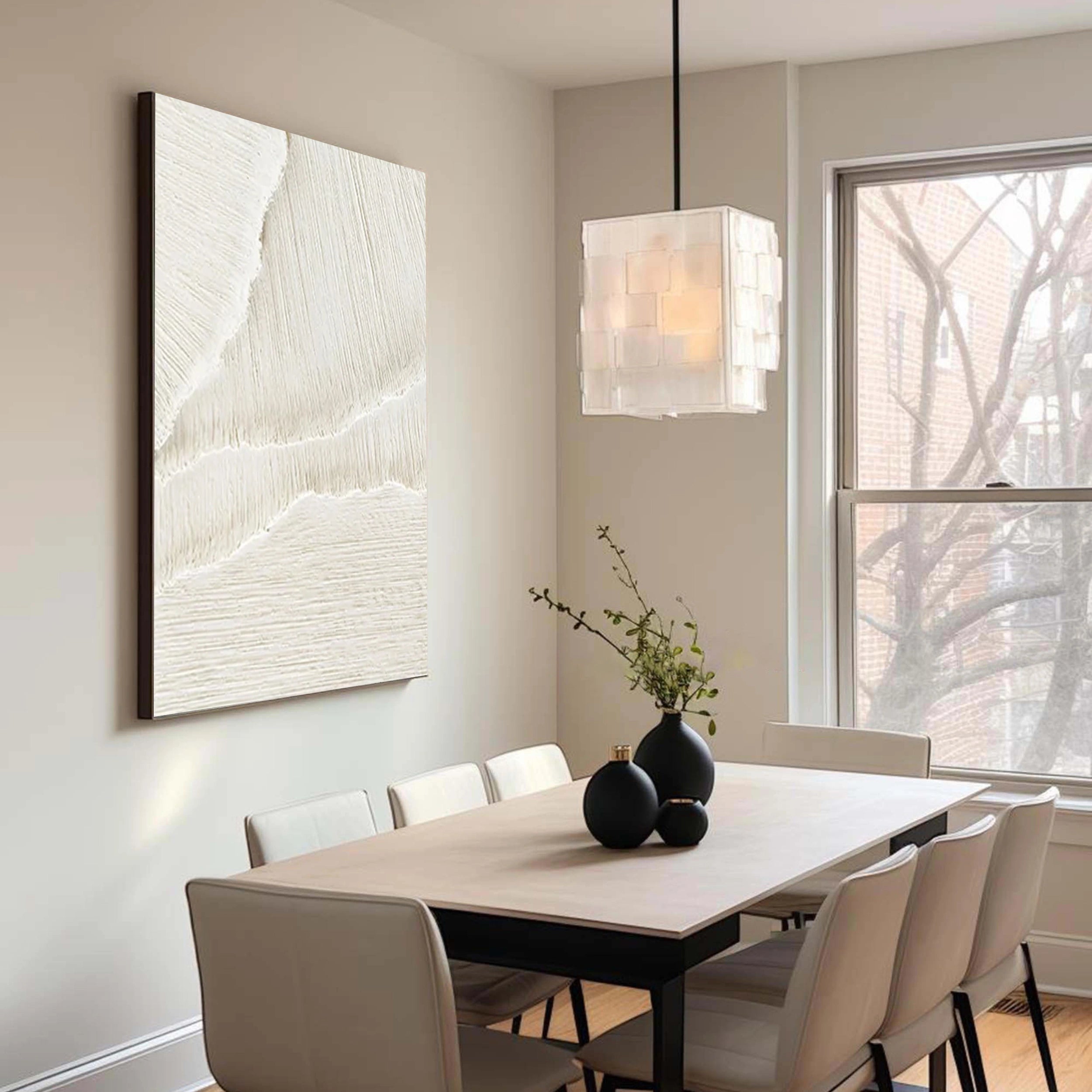 Minimalist Textured Plaster Art Painting - Abstract Wall Decor for Living Room, Bedroom & Office | #MM017