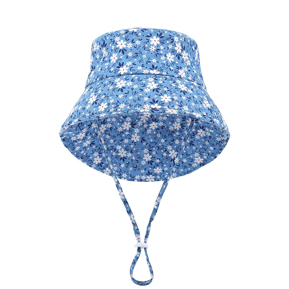 Baby Boys & Girls Sun Hat with UPF 50+ Protection - Adjustable Wide Brim Summer Beach Hat for Toddlers - Perfect for Outdoor Play, Beach Trips, and Sun Protection