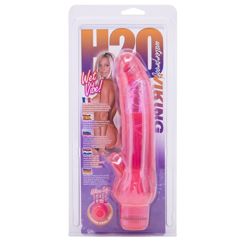 H2O Viking Waterproof Vibrator - Rechargeable & Ultra-Quiet Adult Toy for Women - Perfect for Shower, Bath & Underwater Play