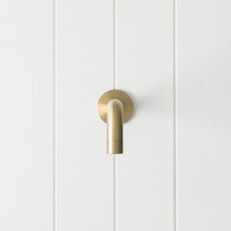 Sydney Wall Spout Warm Brushed Nickel - Modern Bathroom Faucet for Sink, Vanity & Powder Room - Perfect for Home, Hotel & Commercial Use