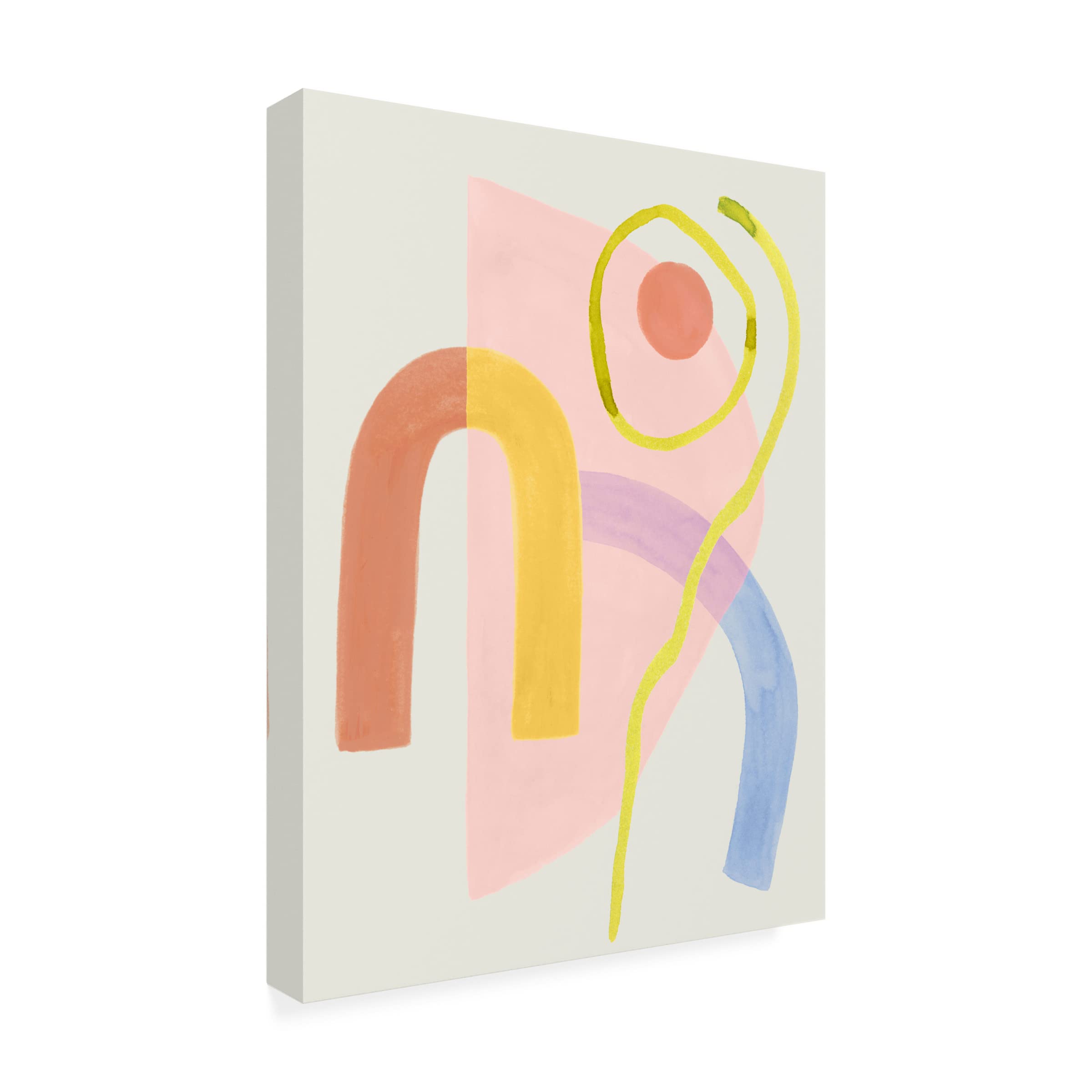 Grace Popp 'Mod Stitch II' Modern Abstract Canvas Wall Art - Handmade Textured Painting for Living Room, Bedroom & Office Decor