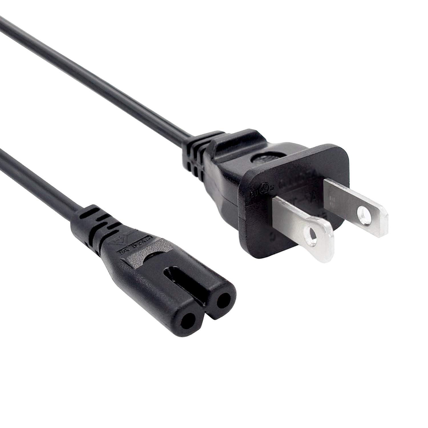HP Tango X Smart Home Printer Power Cord Replacement - 2 Prong 8Ft AC Cable for Home & Office Use