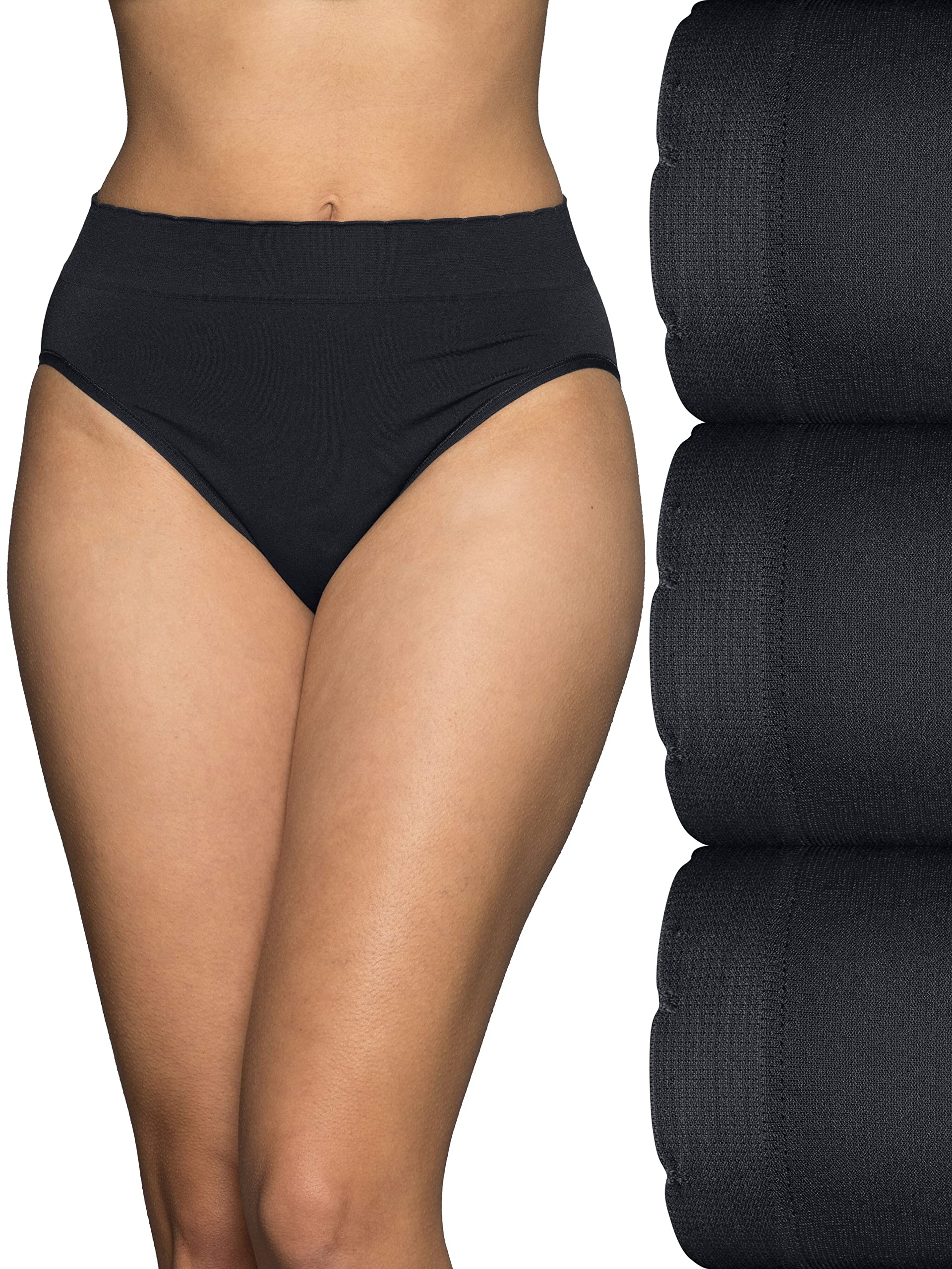 Vanity Fair Women's Seamless Underwear - Light Smoothing Comfort, No Pinch No Show Panties for Everyday Wear | Perfect for Work, Travel & Lounge