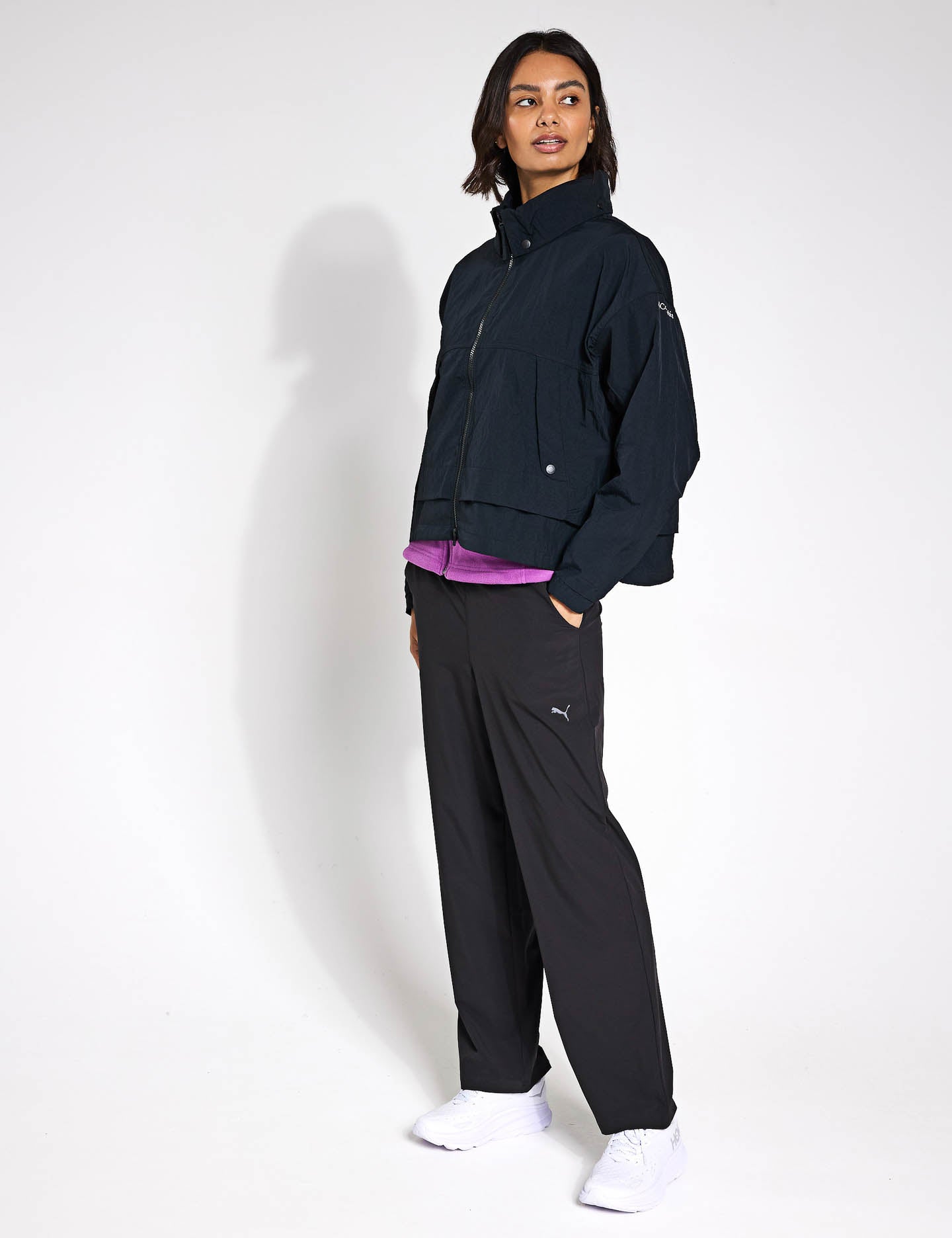Paracutie II Hooded Windbreaker Jacket - Lightweight Waterproof Windbreaker for Men & Women | Perfect for Hiking, Running, and Outdoor Adventures (Black)