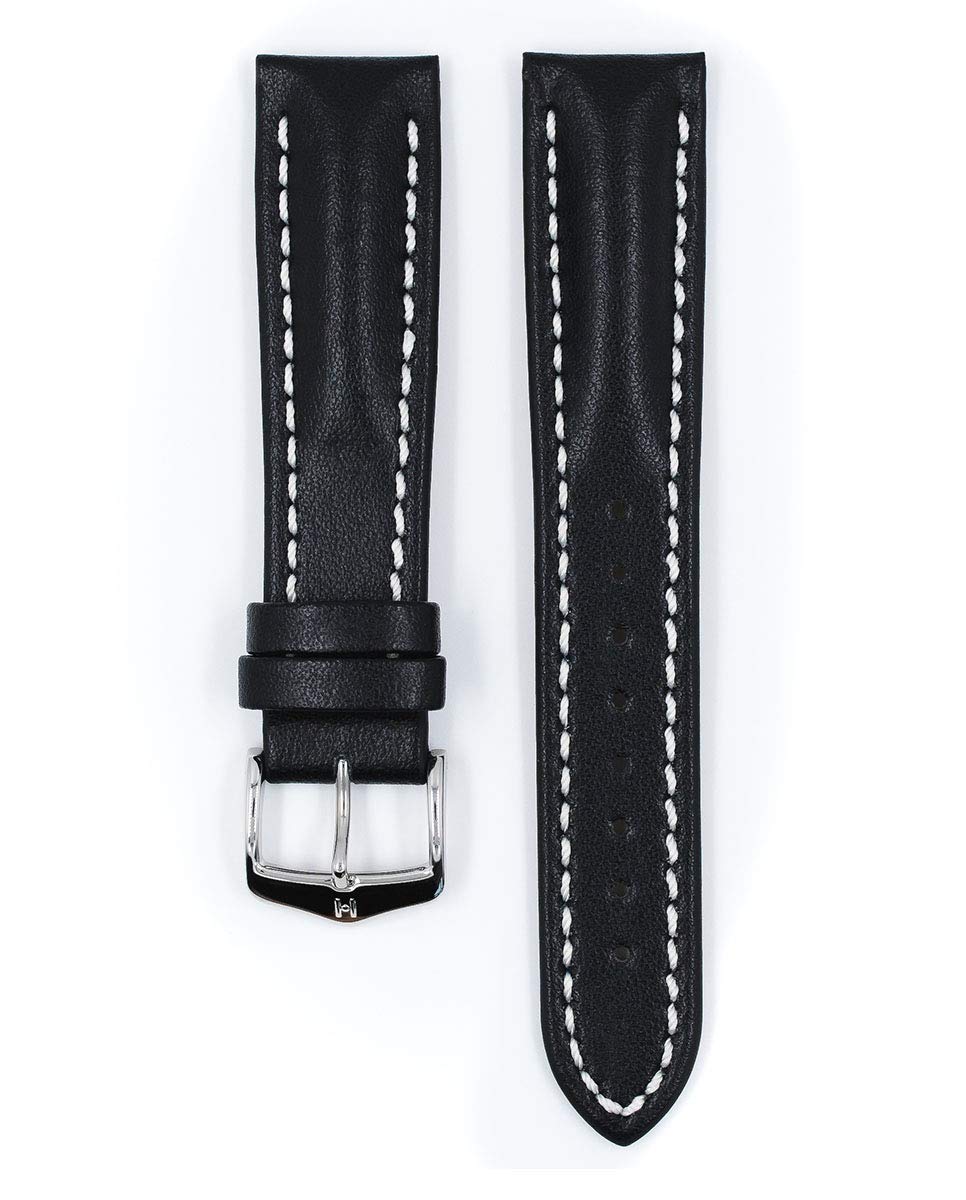 Hirsch Heavy Calf Water Resistant Leather Watch Strap - 18mm, 20mm, 22mm, 24mm Sizes - Quick Release Watch Band Replacement for Men & Women - Perfect for Diving, Swimming & Everyday Wear