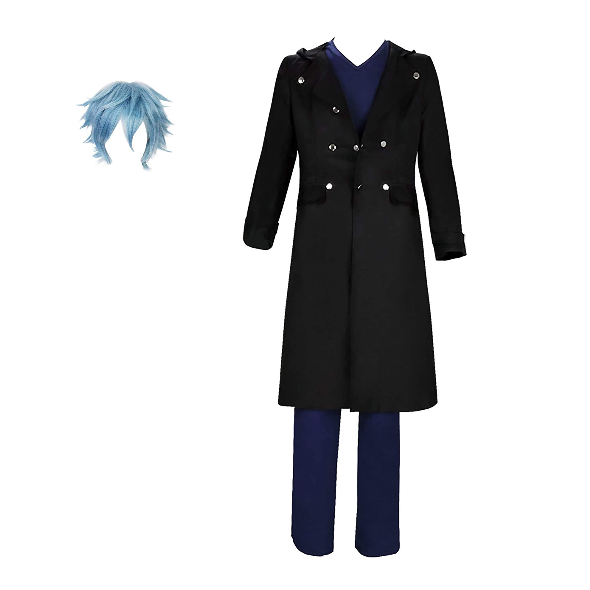 Shigaraki Tomura Cosplay Costume Full Set - T-Shirt, Pants, Coat & Belt | Anime School Uniform for Halloween, Carnival & Comic Con | Perfect for Cosplay Events & Themed Parties