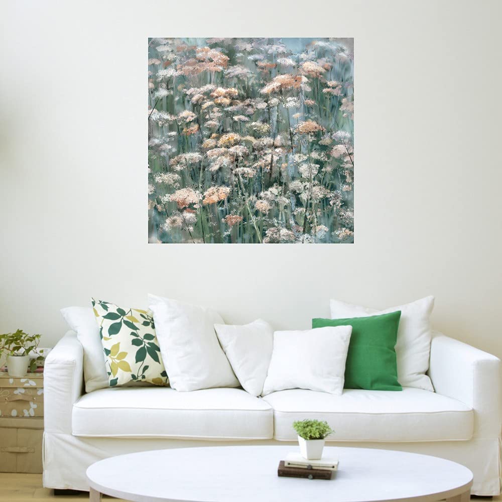Gwendolyn Fine Art Canvas Wall Decor - Modern Abstract Painting for Home & Office - 32x32 Inches - Ready to Hang - Perfect for Living Room, Bedroom, Bathroom, Kitchen, Office, Bar & Dining Room Decor