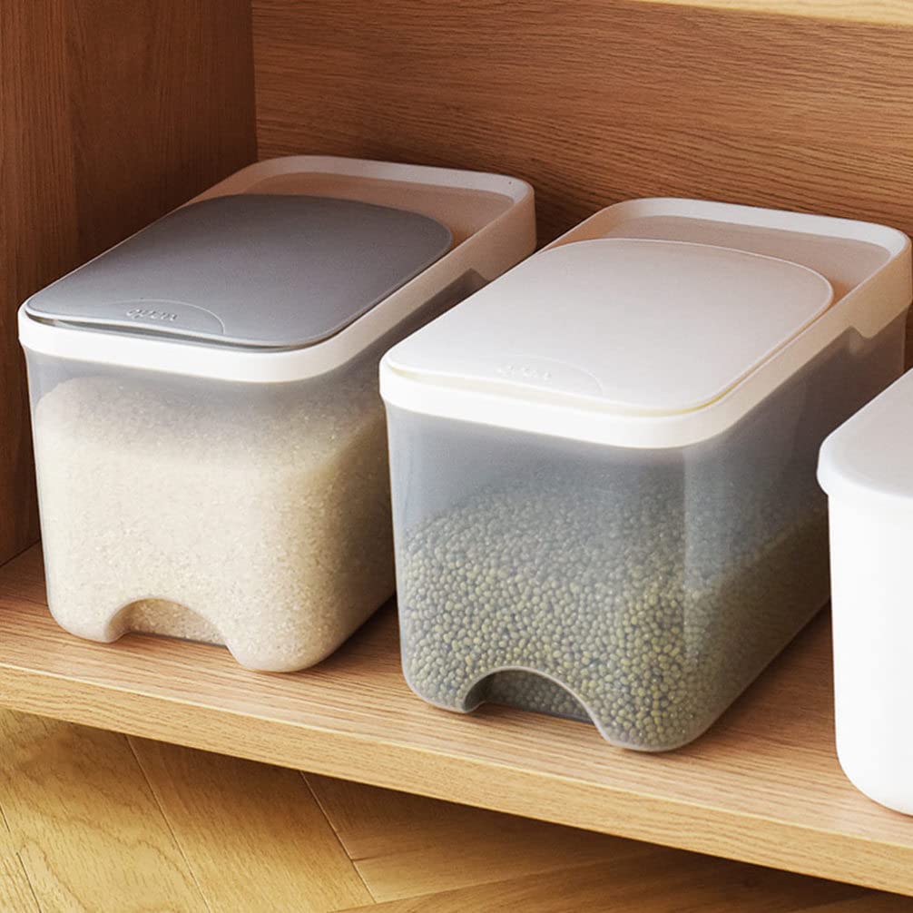Airtight Plastic Rice Bucket - 5L/10L Food Storage Container with Seal Lid for Flour, Cereal, Sugar & Dry Goods | Kitchen Pantry Organization | Perfect for Rice, Pasta, Beans & Bulk Food Storage