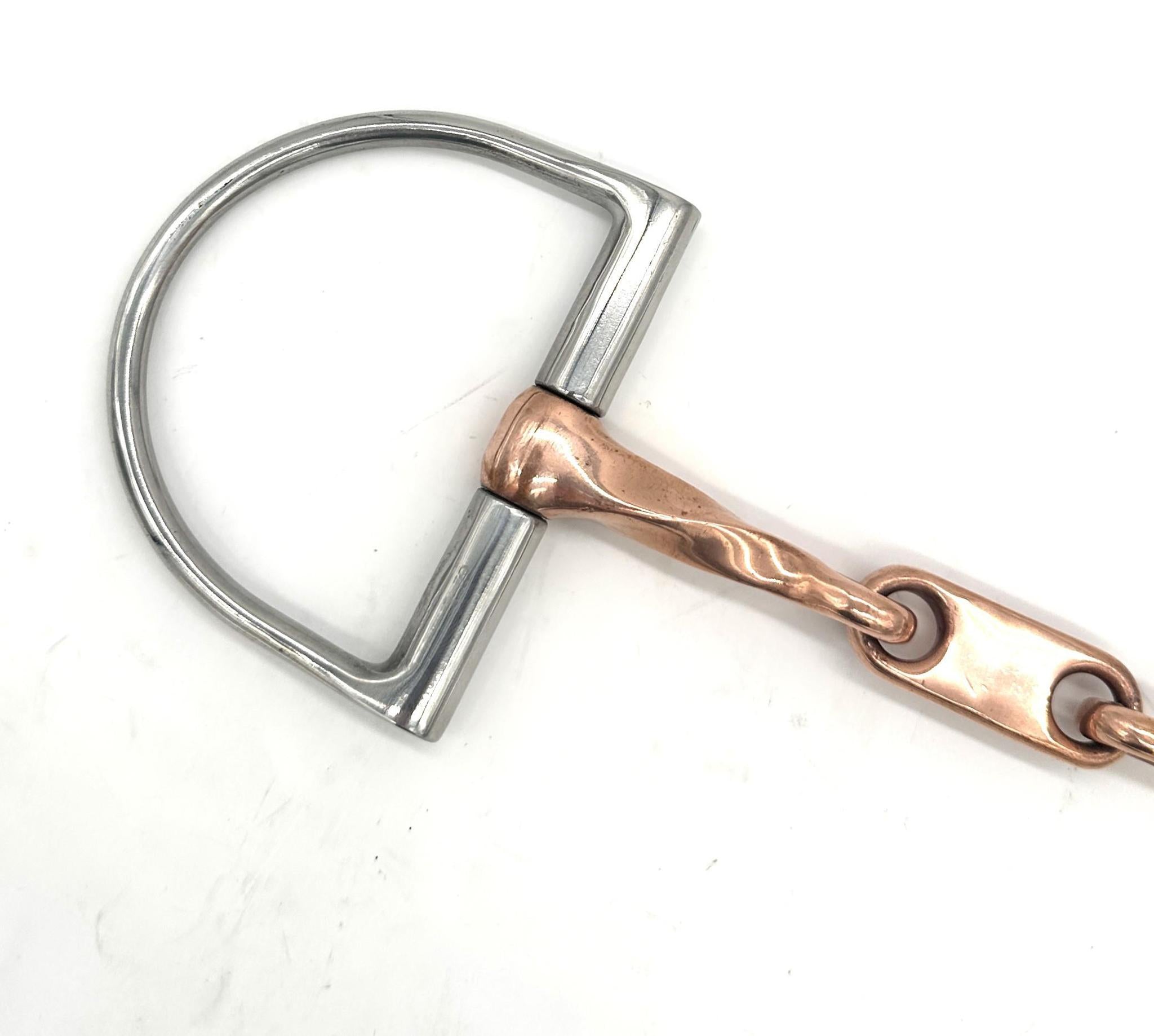 Jake Adams Copper Twisted Dr. Bristol Dee Bit - Premium Horse Training Bit for Western Riding & Dressage - Perfect for Equestrian Training & Show Competitions
