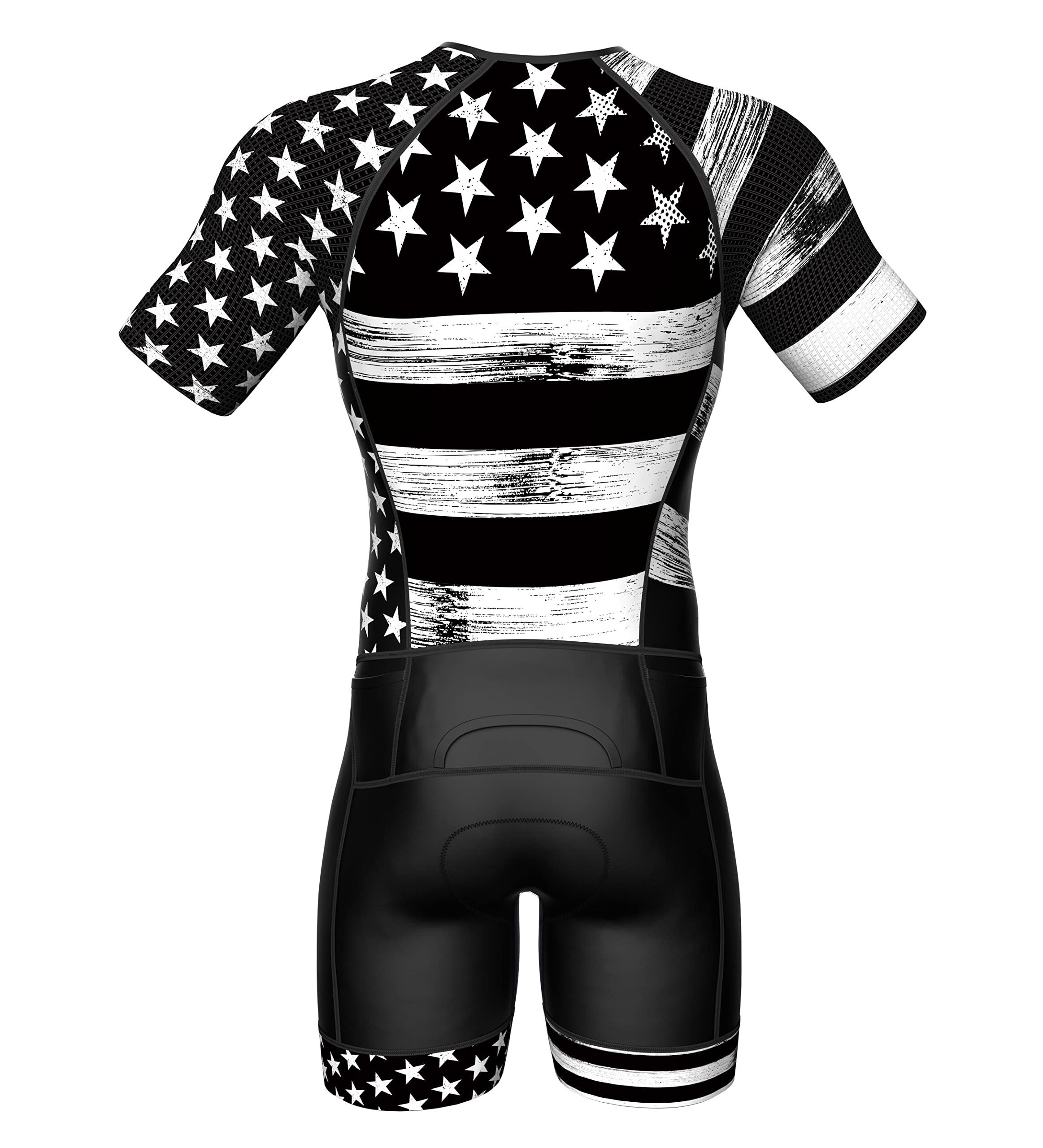 Sparx Men's Elite Aerosuit Triathlon Suit - Short Sleeve Triathlon Skinsuit for Competitive Swimming, Cycling & Running - Lightweight & Breathable Performance Wear