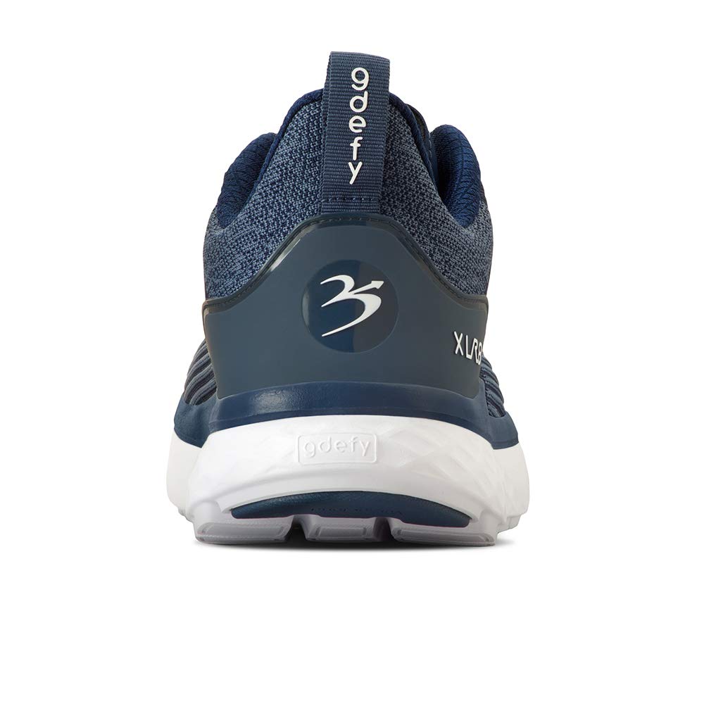 G-DEFY XLR8 Men's Supportive Running Shoes with VersoShock Technology – Arch Support for Plantar Fasciitis, Diabetic & Wide Feet | Pain Relief for Prolonged Standing/Walking | Free Custom Orthotics | Ideal for Jogging, Workouts & All-Day Comfort