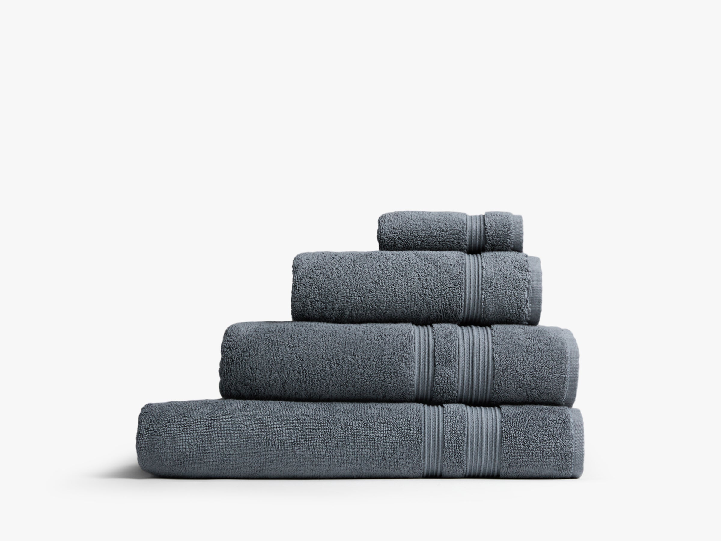 Premium Turkish Cotton Bath Towels - Soft, Absorbent & Quick-Drying (Dusk Blue) for Spa, Beach & Luxury Bathroom Use