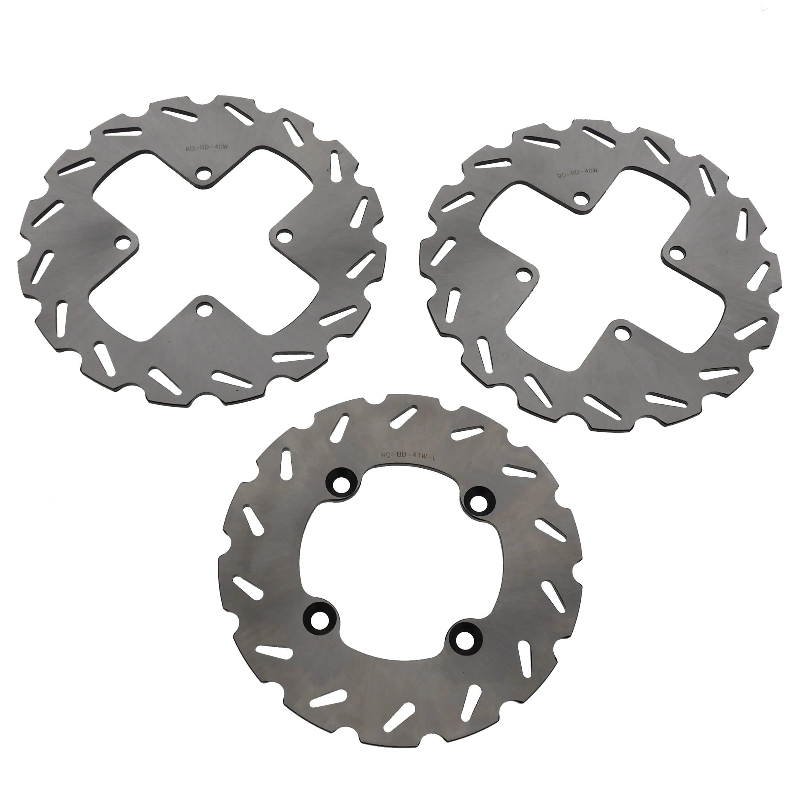 Bombardier Outlander 400 XT Front & Rear Sport Brake Rotors & Pads Kit - High Performance ATV Braking System for Off-Road Adventures & Trail Riding