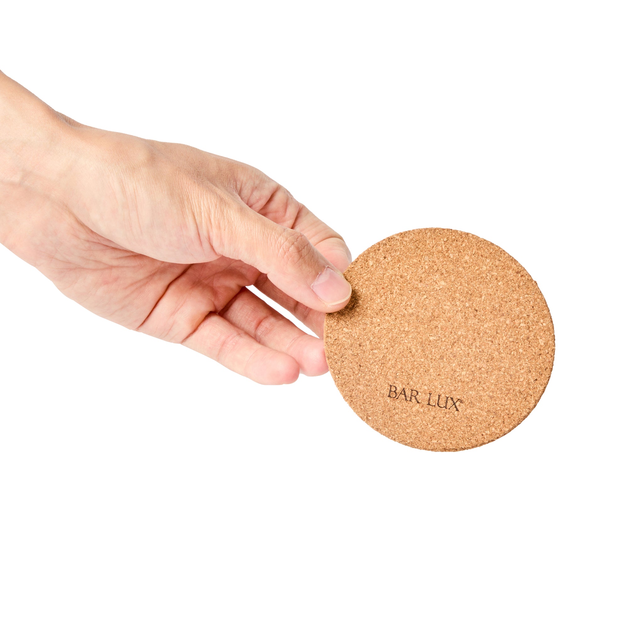 Premium Round Cork Coasters Set of 20 - Bar Lux Natural Wine & Drink Coasters for Tables - Perfect for Home, Office, and Restaurant Use