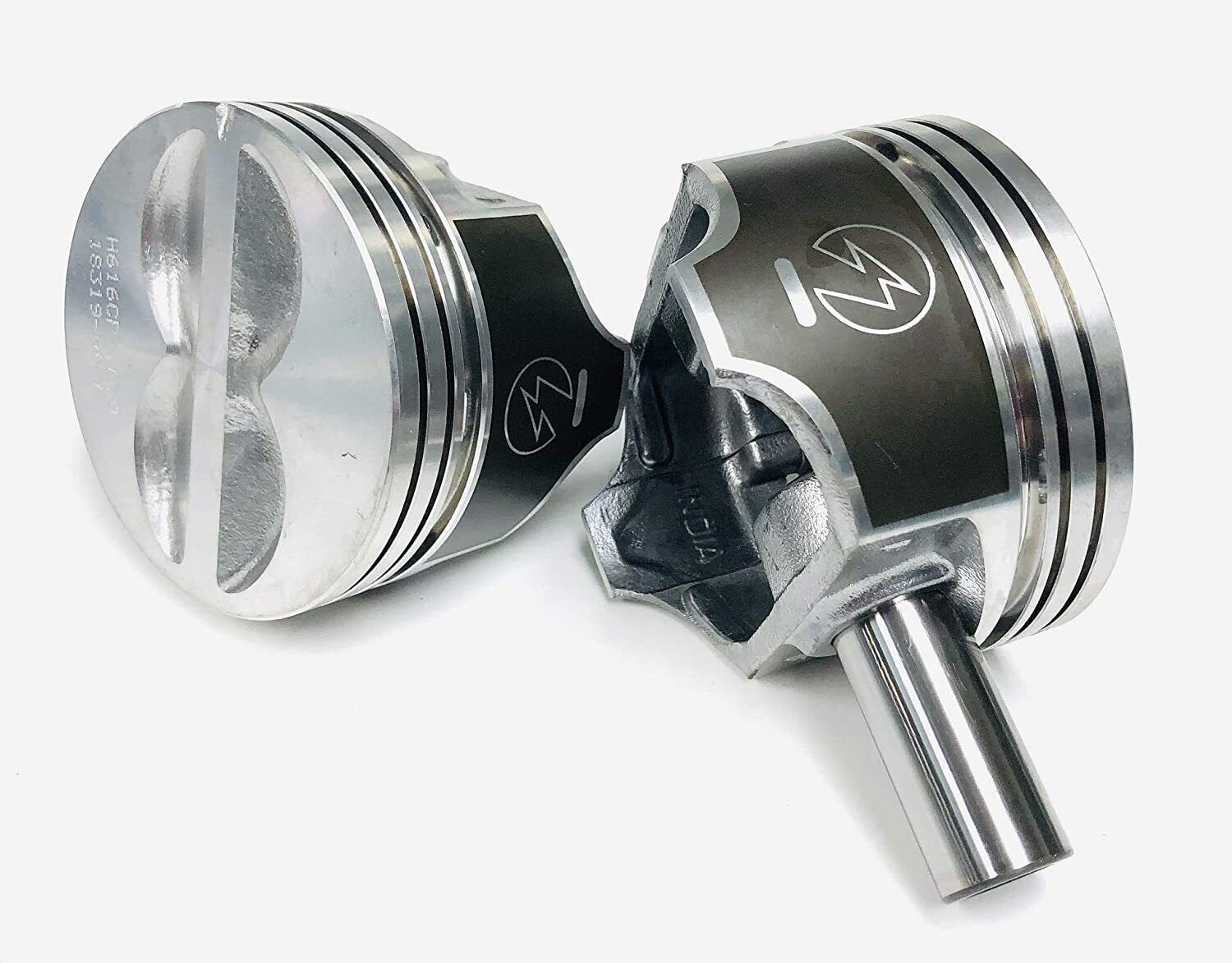 SPEED PRO Hypereutectic Flat Top Pistons with CAST Rings for Chevy 400 5.7L Engine .040 Over - High Performance Engine Upgrade for Racing & Street Use