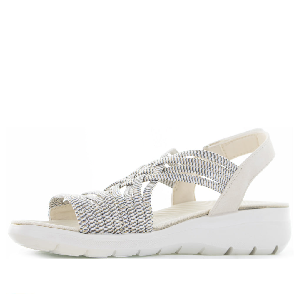 CC Resorts Flyta Beige Women's Comfortable Sandals - Perfect for Beach Vacations, Poolside Lounging & Summer Outfits