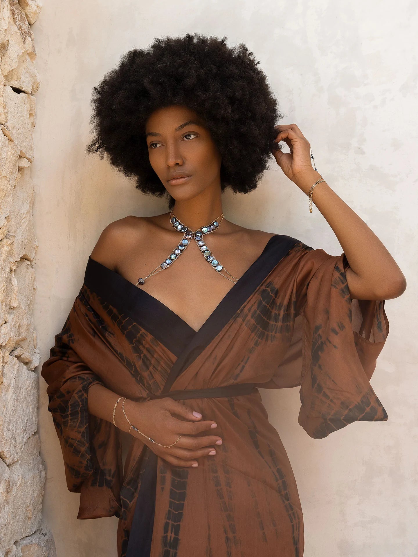 Master X Pearl Body Chain - Elegant Women's Fashion Jewelry for Parties, Weddings & Special Occasions | Adjustable & Stylish