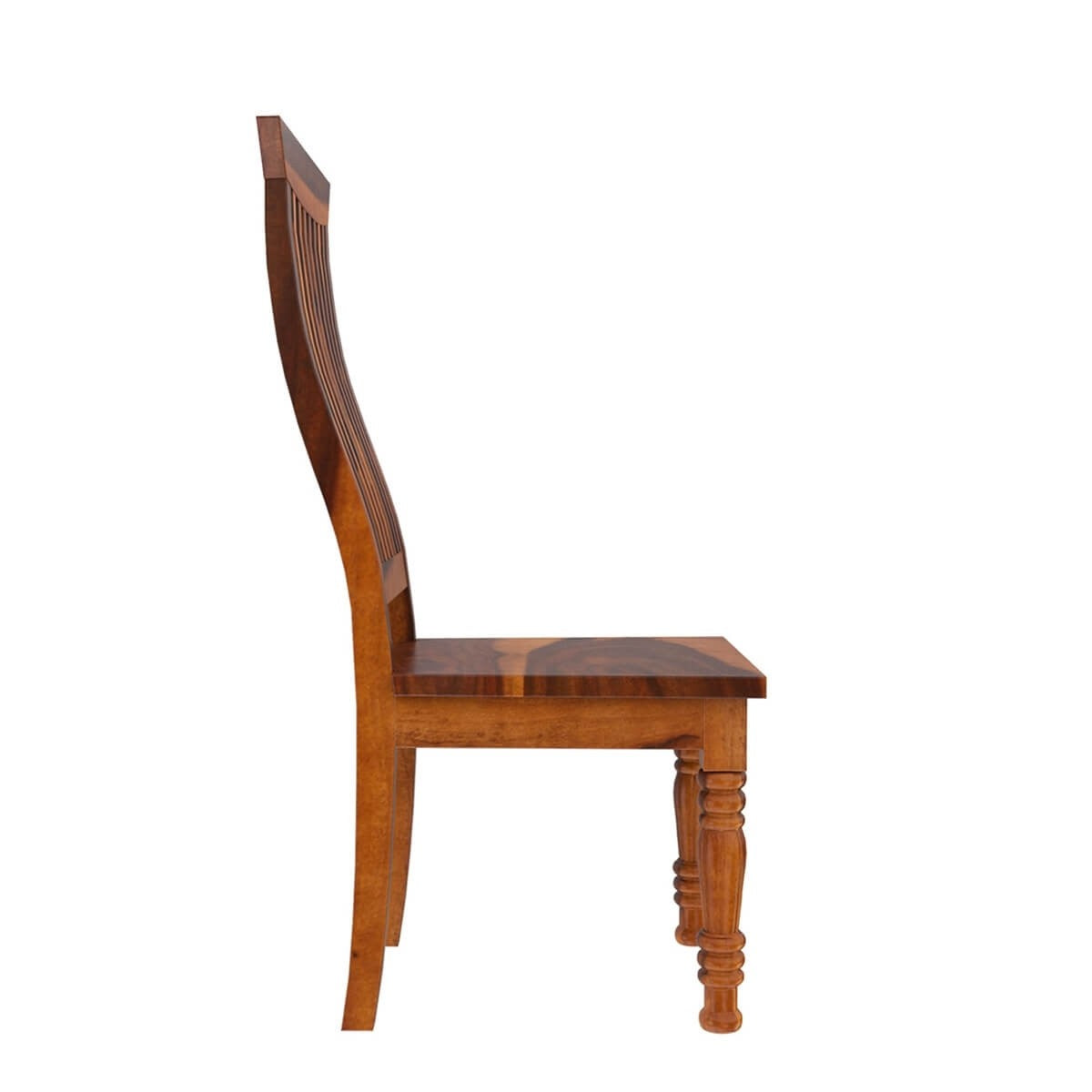 Handcrafted Indian Solid Wood Wave Back Ergonomic Chair - Natural Wood Office Chair for Home & Workspace - Perfect for Long Hours Sitting, Meditation & Relaxation