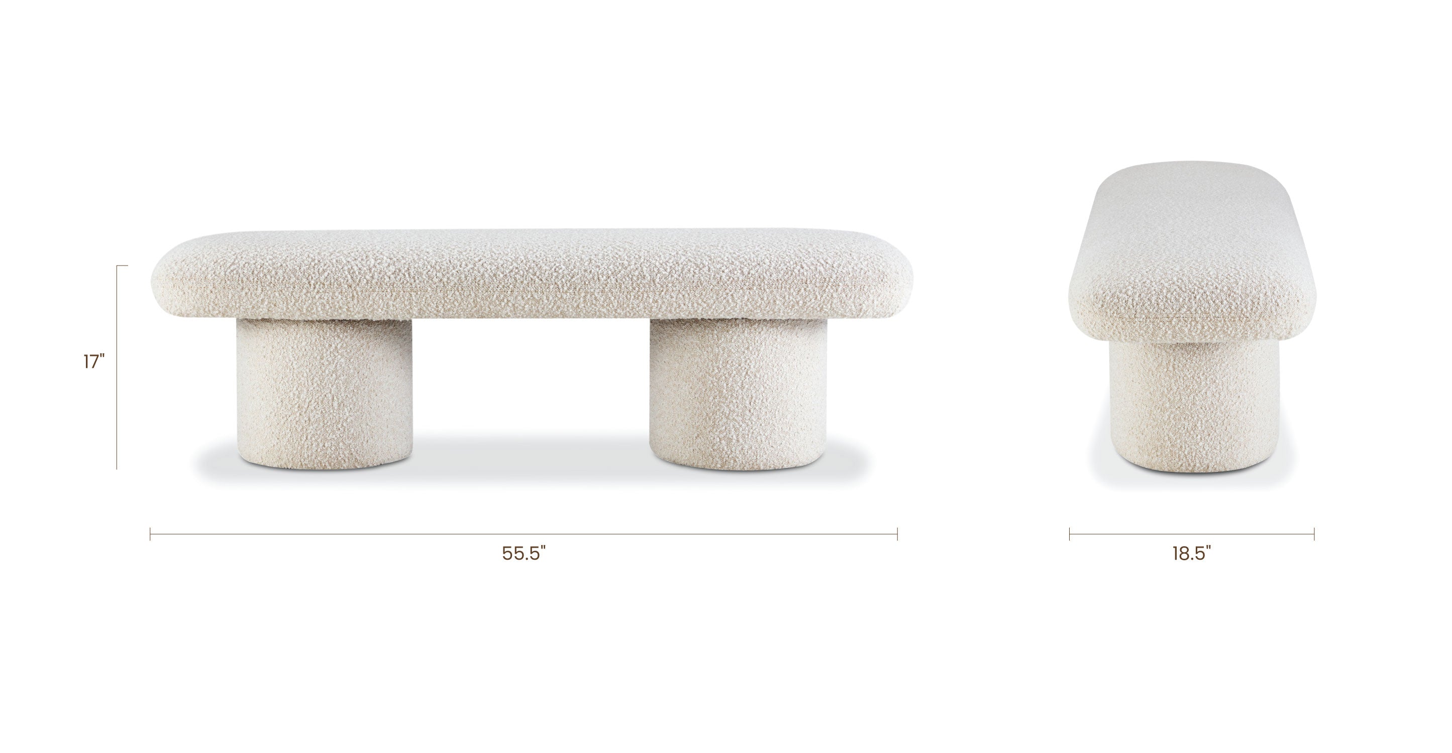 Este Wooden Bench - Modern & Sturdy Outdoor/Indoor Bench for Patio, Garden, Deck, or Entryway - Perfect for Relaxing, Lounging, and Adding Style to Any Space