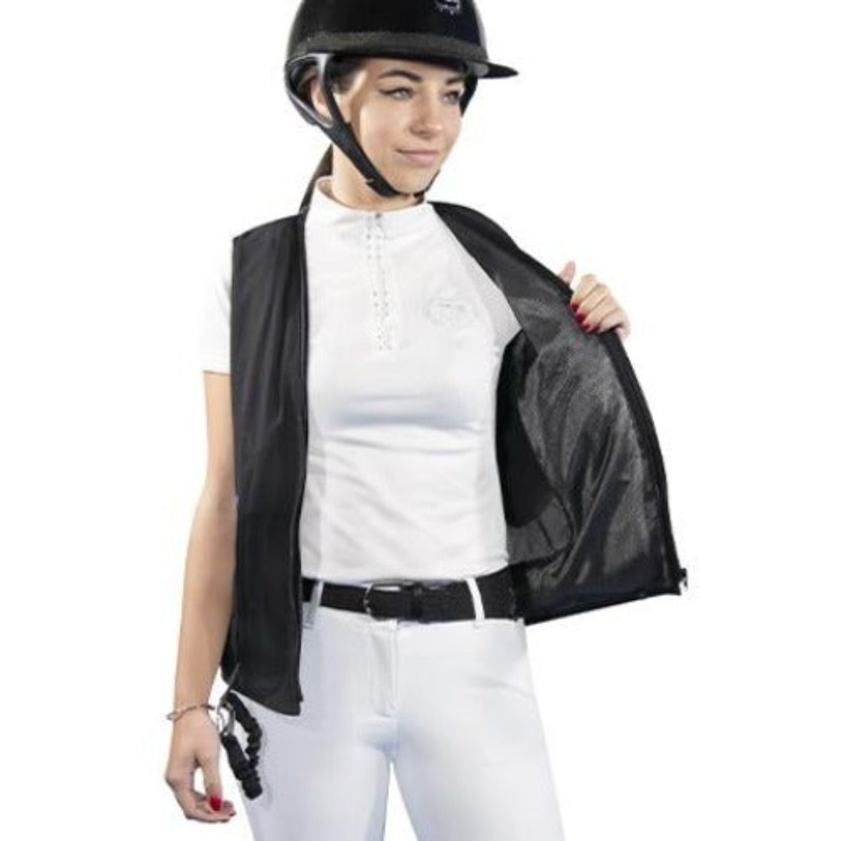 Helite Zip'In Airbag Vest II - Motorcycle Safety Jacket for Riders - Perfect for Street Biking & Adventure Tours