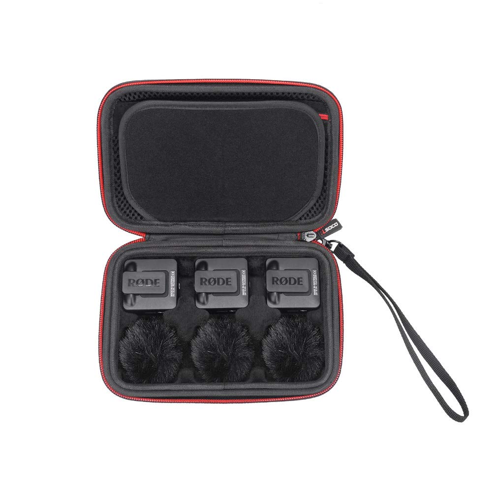 RLSOCO Protective Case for RODE Wireless GO II & RODE Wireless GO - Durable Carrying Storage Pouch for Wireless Microphone System - Perfect for Travel, Vlogging, Podcasting, and Studio Recording