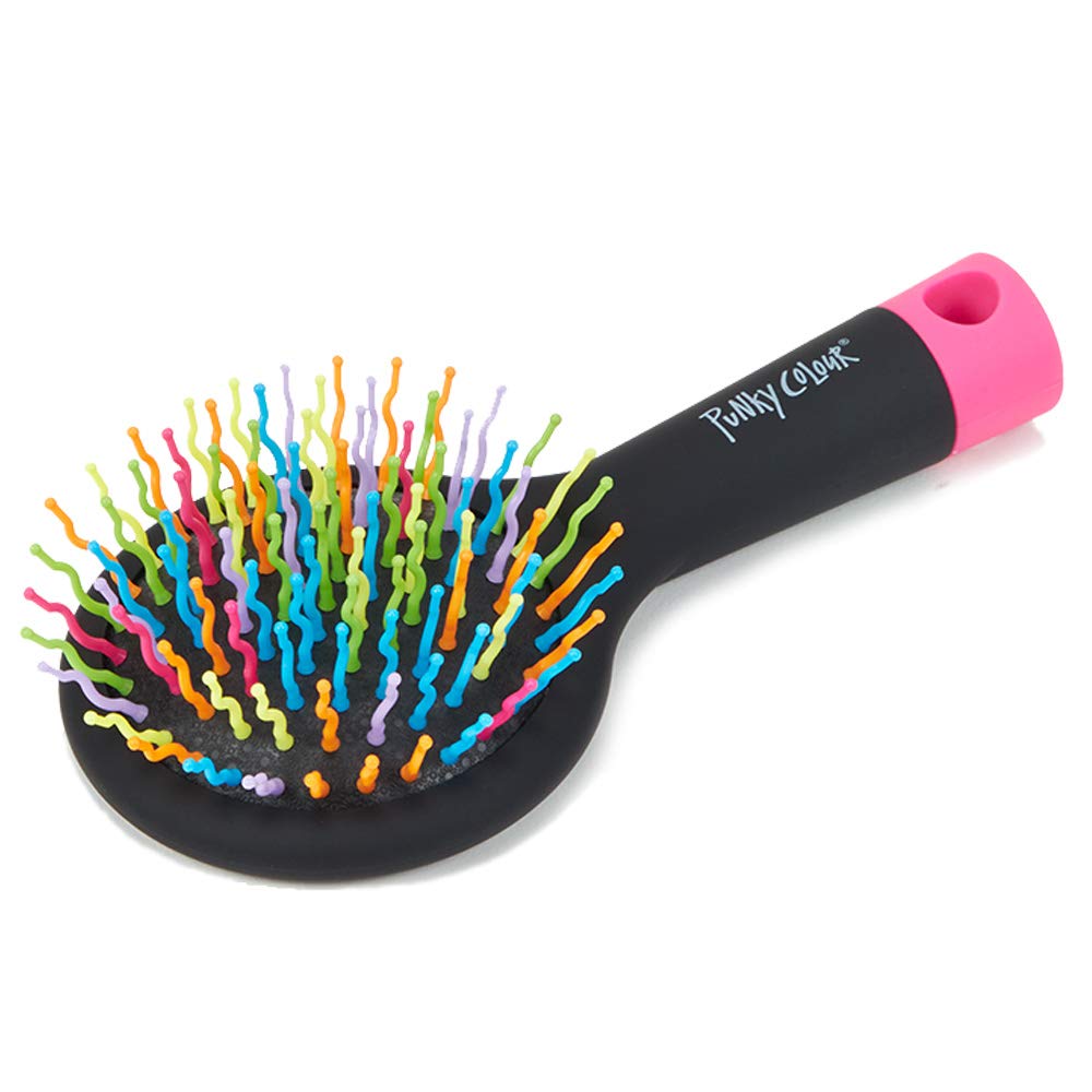 Punky Hair Brush & Detangler with Mirror - Professional Styling Tool for Smooth, Tangle-Free Hair - Perfect for Home, Travel, Salon & Daily Hair Care
