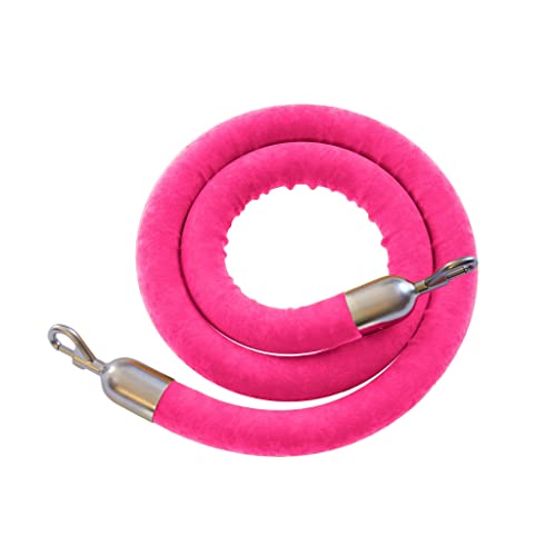 Pink Rope With Polished Stainless Steel Snap Ends