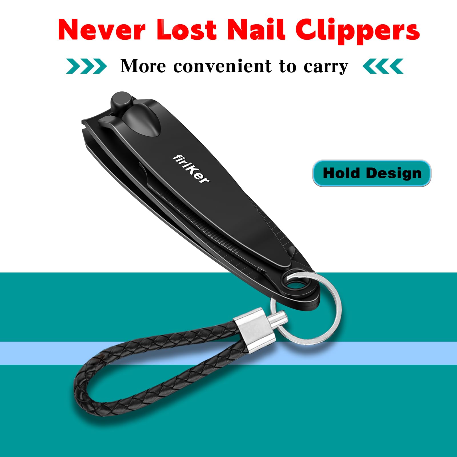 Premium Stainless Steel Nail Clippers Set - Heavy Duty Black Matte Nail Clipper with Nail File, Professional Fingernail & Toenail Cutters for Men & Women - Perfect Grooming Kit & Christmas Gift in Elegant Tin Case - Ideal for Travel, Home Use, and Salon Professionals