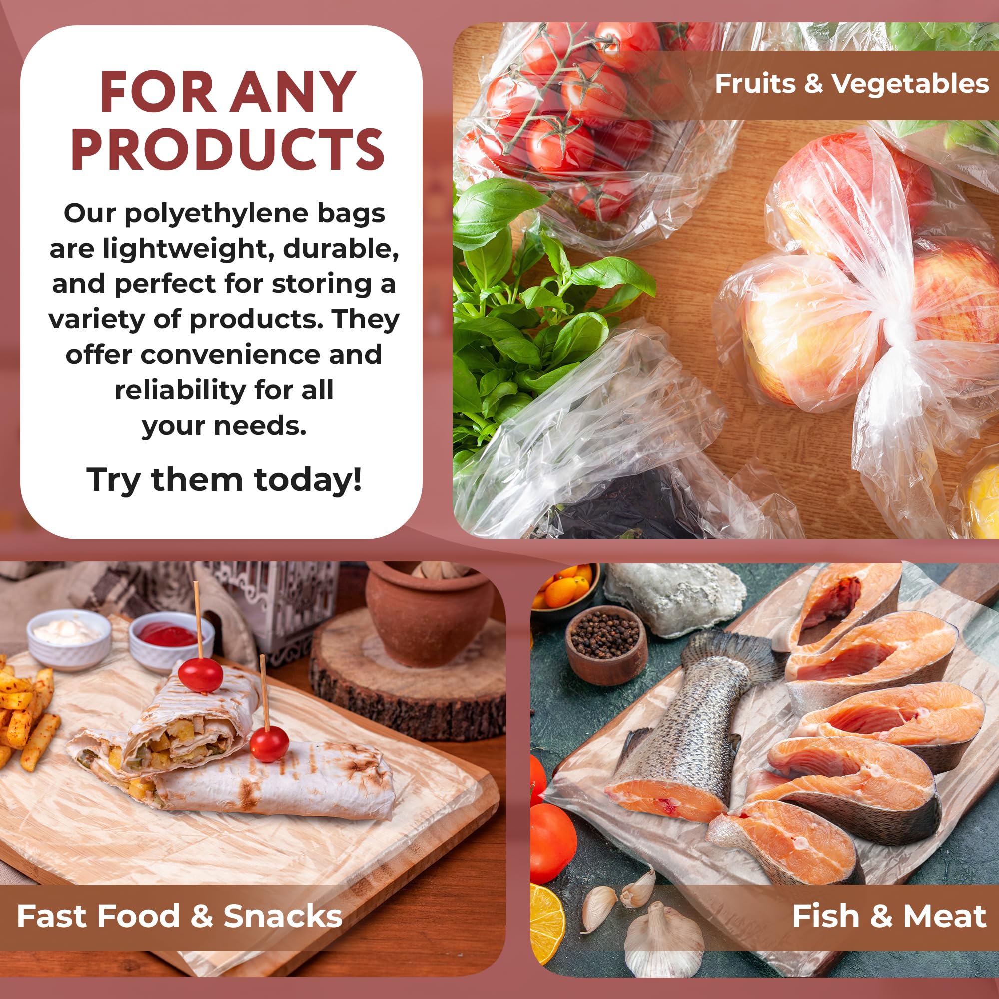 APQ Clear Deli Wraps 8x10.75 Inch - 1000 Count Precut Sandwich Wraps for Delis, Cafes & Food Service - BPA-Free Plastic Food Wrap for Freshness & Presentation