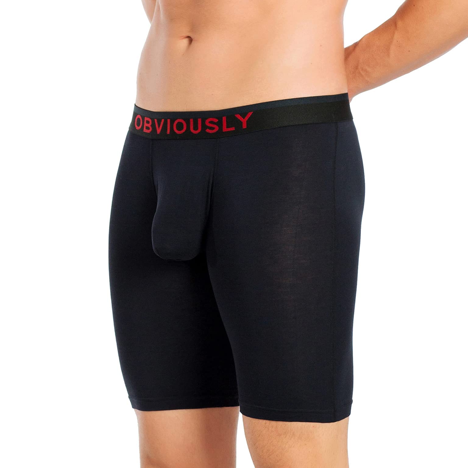 Obviously FreeMen's 9-Inch Boxer Briefs - Soft Breathable Underwear for Men, Comfortable All-Day Wear - Perfect for Workout, Running, Gym & Daily Activities