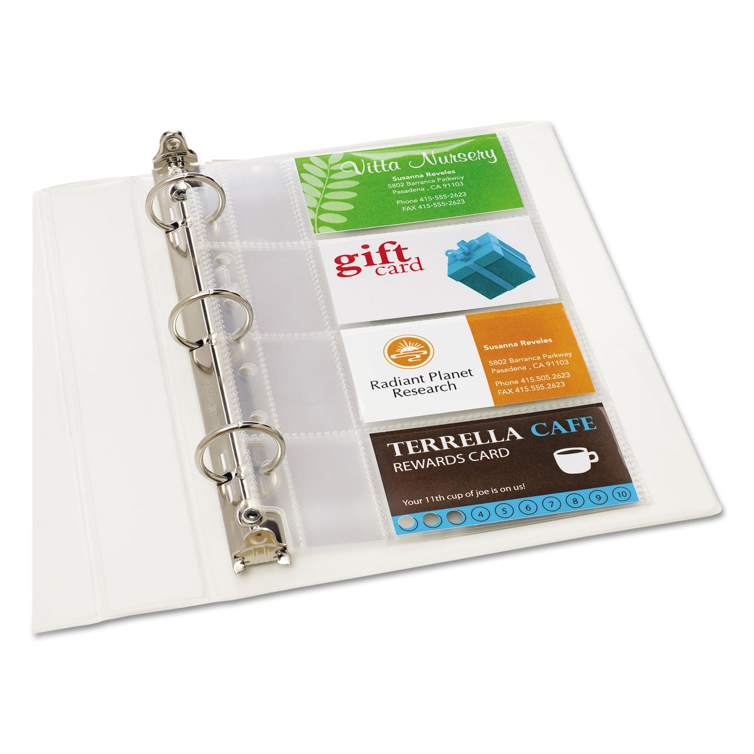 Avery® Business Card Binder Pages - Holds 2