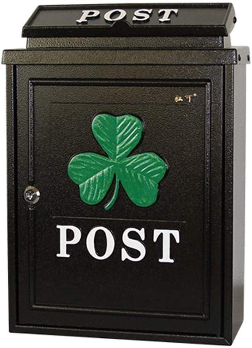 Vintage Iron Wall Mounted Mailbox with Lock - Outdoor Rainproof Letter Box for Villa, Home & Garden (Color: D) - Perfect for Porch, Front Door & Exterior Decoration