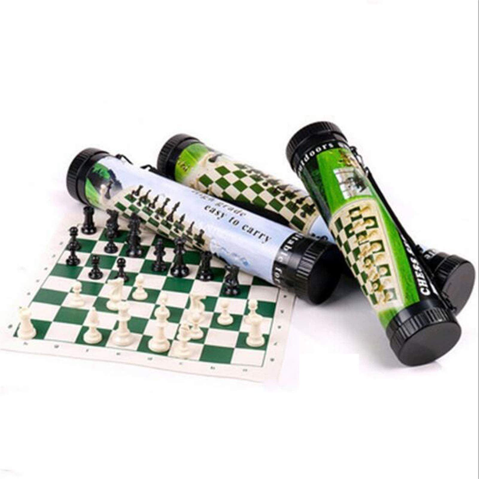 Premium Wooden Chess Set - Classic International Chess Board Game with Leather Storage Box - Perfect for Travel, Outdoor Play & Family Game Nights
