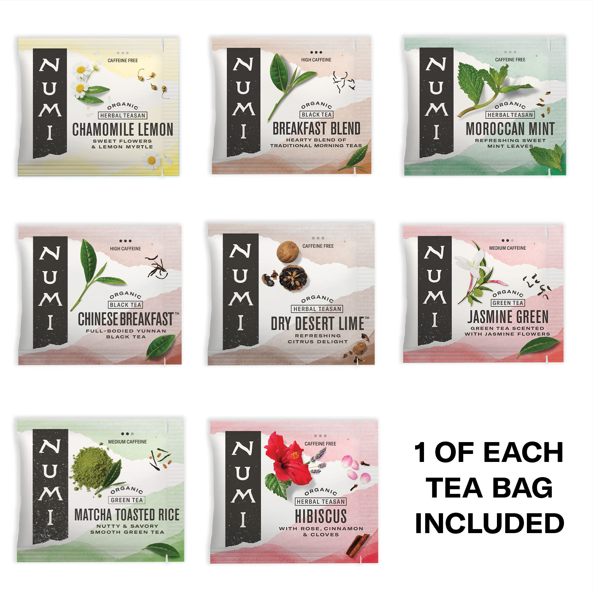 Numi Organic Tea Advent Calendar 2024 - 24 Holiday Tea Bags for Christmas Countdown | Premium Organic Herbal & Black Tea Gift Set | Perfect for Holiday Gifting, Cozy Winter Nights & Festive Celebrations