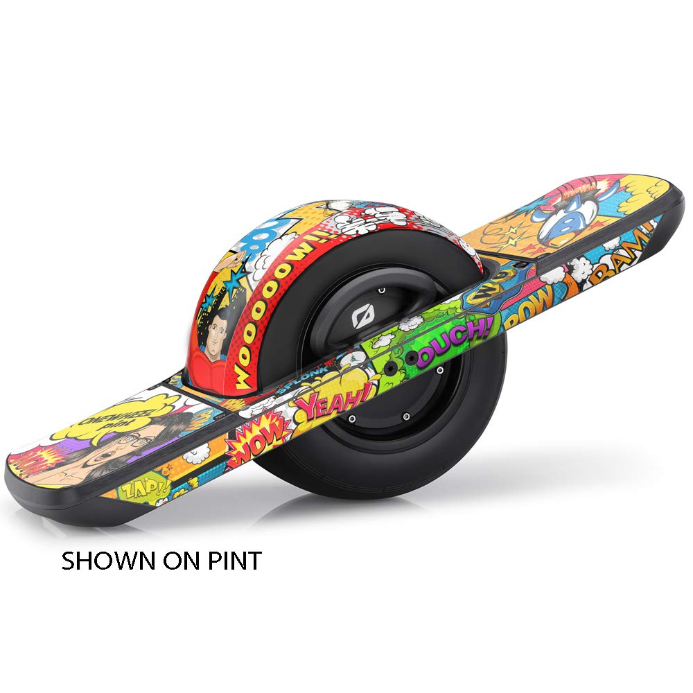 OneWheel Plus XR Graphics Kit - Comic Design Rail & Fender Decals with Grip Tape - Earth SURF by Senge Graphics Inc - Perfect for Customizing Your Electric Skateboard & Personalizing Your Ride