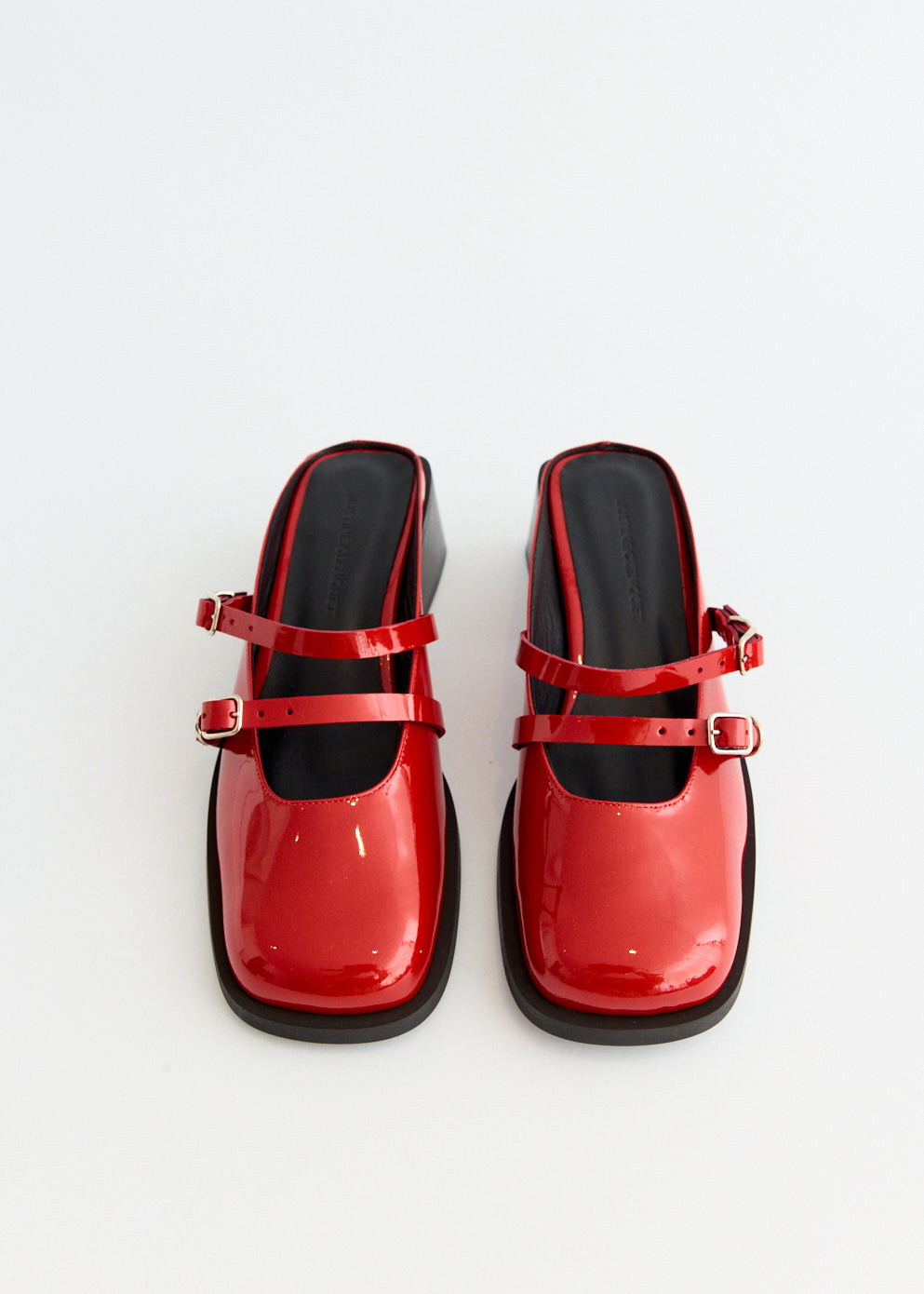 Andie Red Lipstick Mules for Women - Comfortable Slip-On Mules with Bold Red Lipstick Print - Perfect for Casual Outings, Date Nights, and Summer Fashion
