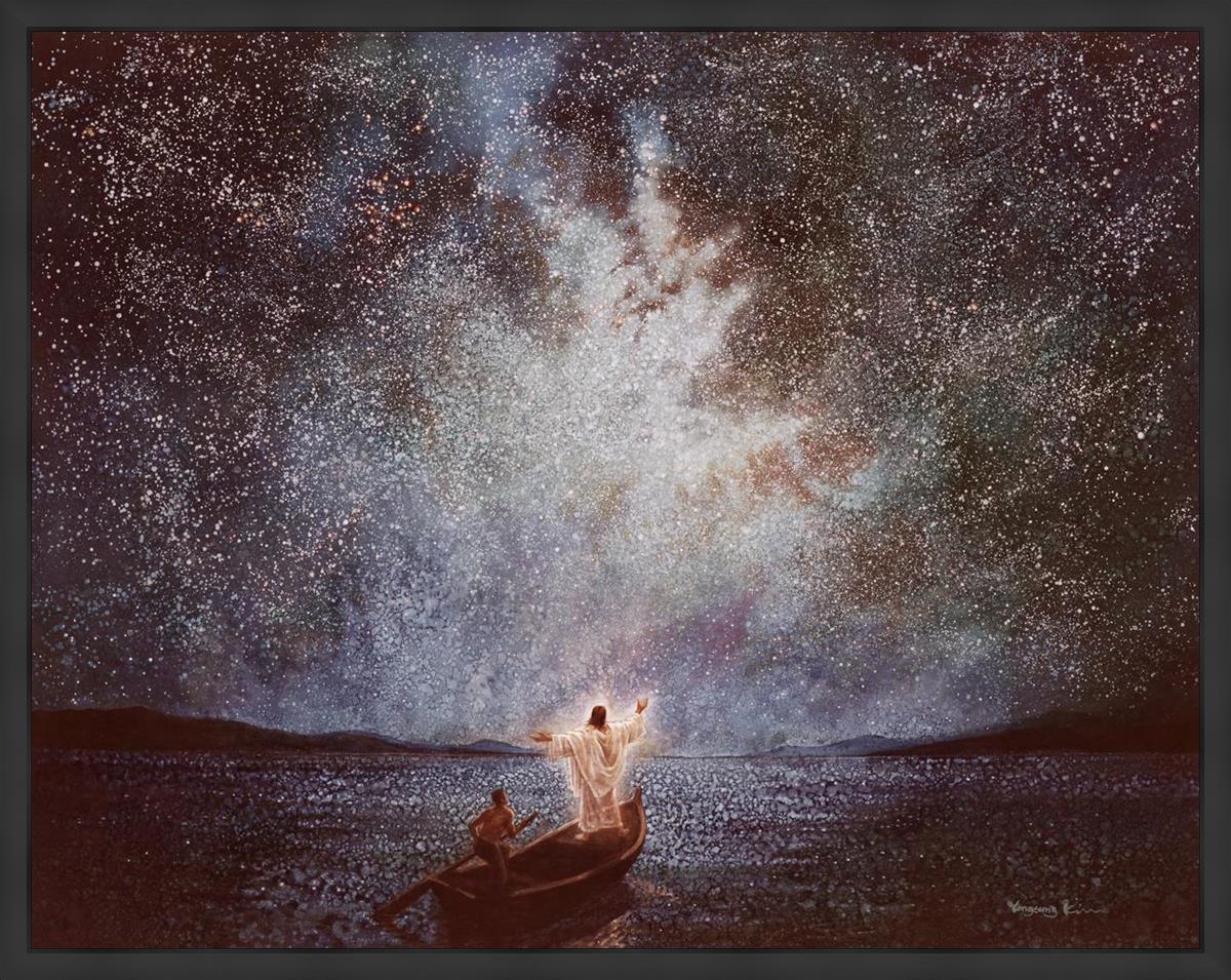 Calm and Stars Large Wall Art - Modern Abstract Canvas Painting for Living Room, Bedroom & Office Decor | Perfect for Home, Apartment & Workspace Aesthetic
