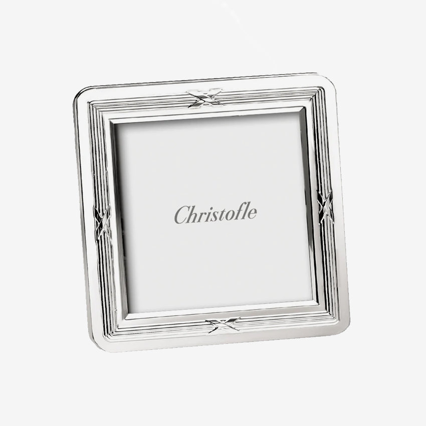 Christofle Rubans Silver Plated Picture Frame - Elegant Home Decor for Living Room, Bedroom & Office Gifts